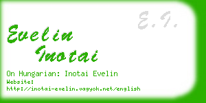 evelin inotai business card